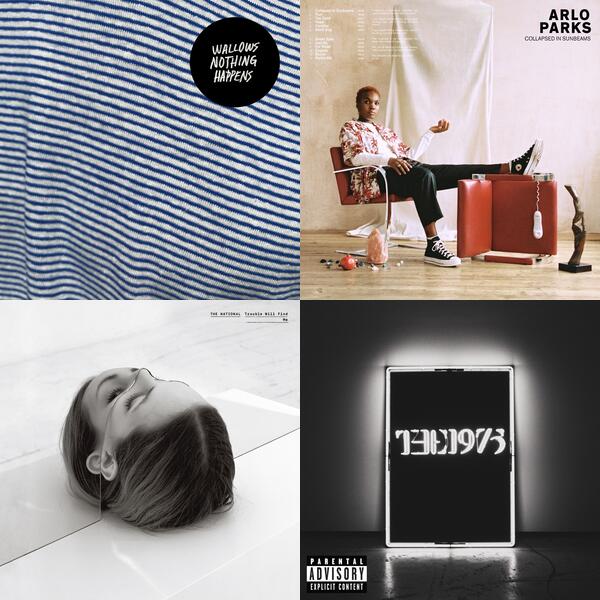 Montage of album covers from indie favs :) list