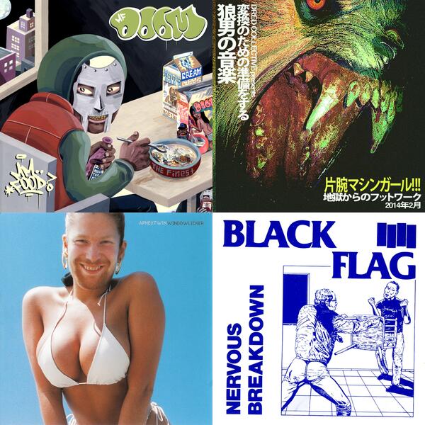 Montage of album covers from 2023 listening 2: february list