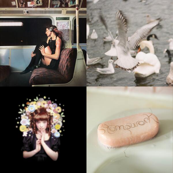 Montage of album covers from hamster100 music awards list