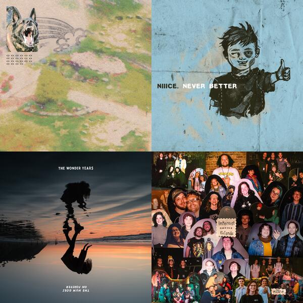 Montage of album covers from 2024 list