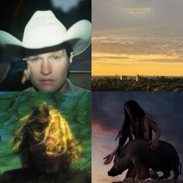 Montage of album covers from Best Albums of 2024 So Far list