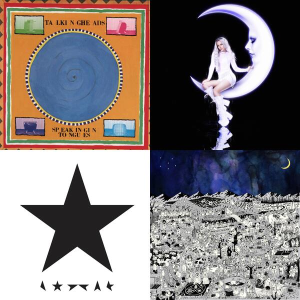 Montage of album covers from vinyl dreams list