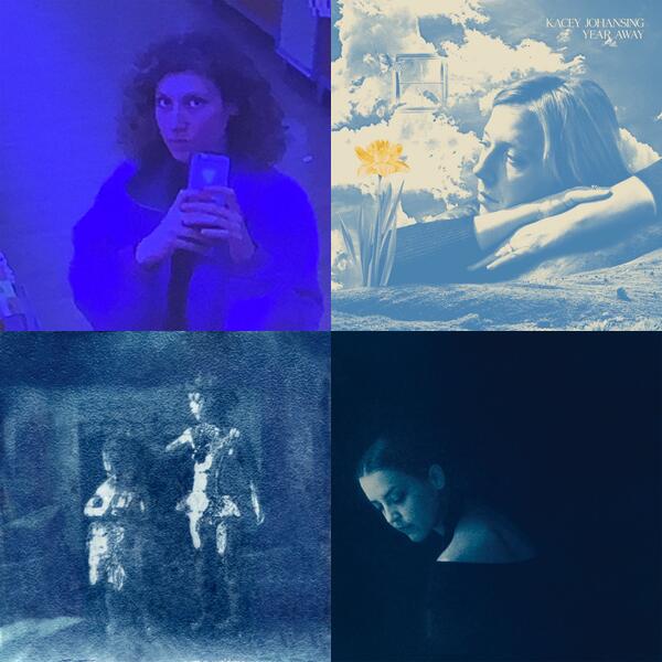 Montage of album covers from Blue list