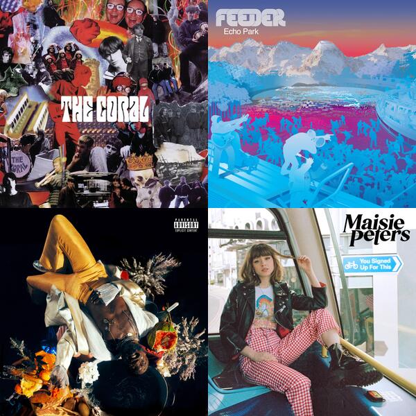Montage of album covers from 2021 list