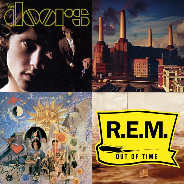 Montage of album covers from One Decade At A Time list
