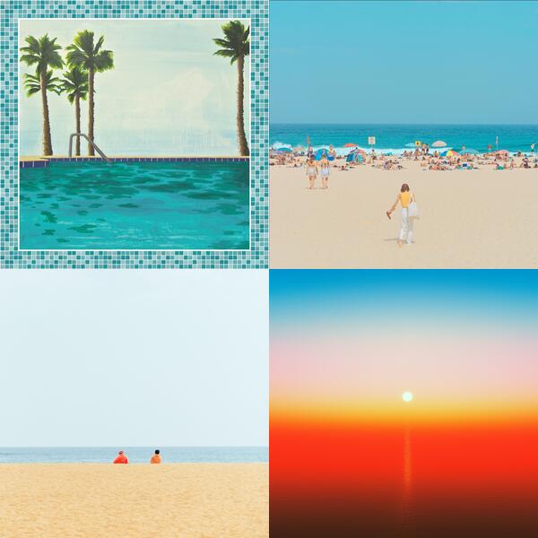 Montage of album covers from Forever: Poolside list