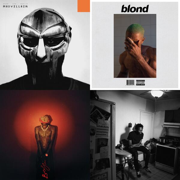 Montage of album covers from FOA list