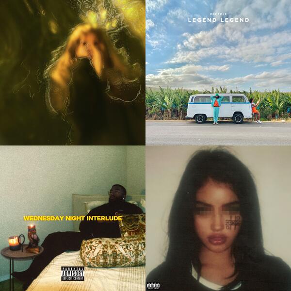 Montage of album covers from March @ The Den list