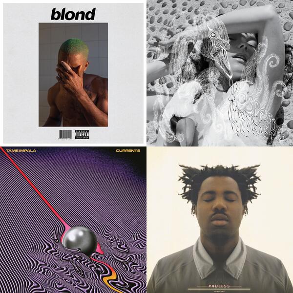 Montage of album covers from My favorite albums list