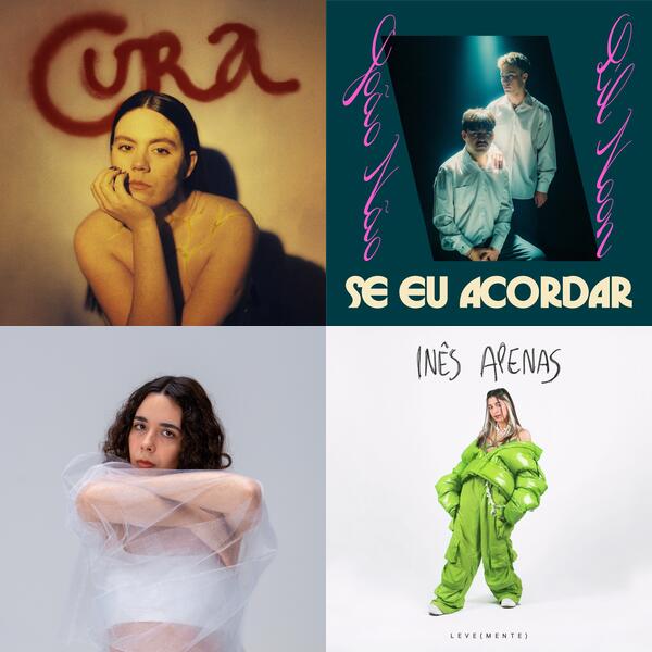 Montage of album covers from 🇵🇹 Não há música portuguesa em 2023 list