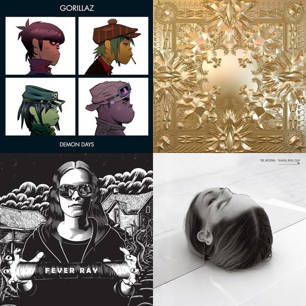 Montage of album covers from My Favorite Albums list
