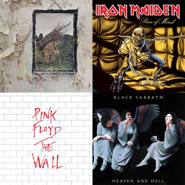 Montage of album covers from High School Never Dies list