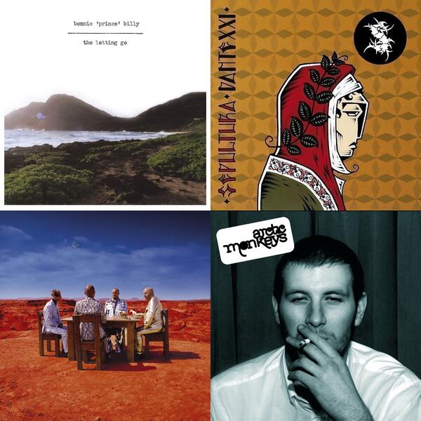 Montage of album covers from 2006 list