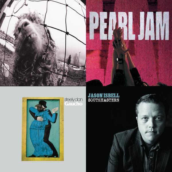 Montage of album covers from Albums list