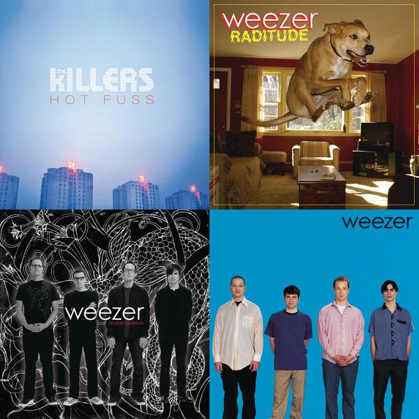 Montage of album covers from albums that informed my personhood whether i like it or not list