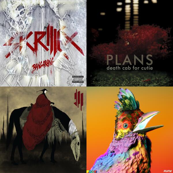 Montage of album covers from april 2024 list