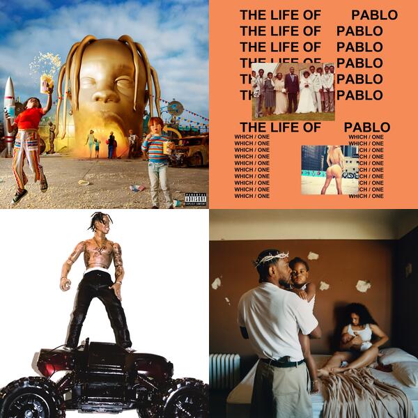 Montage of album covers from Most Replayed Albums of 2022 list