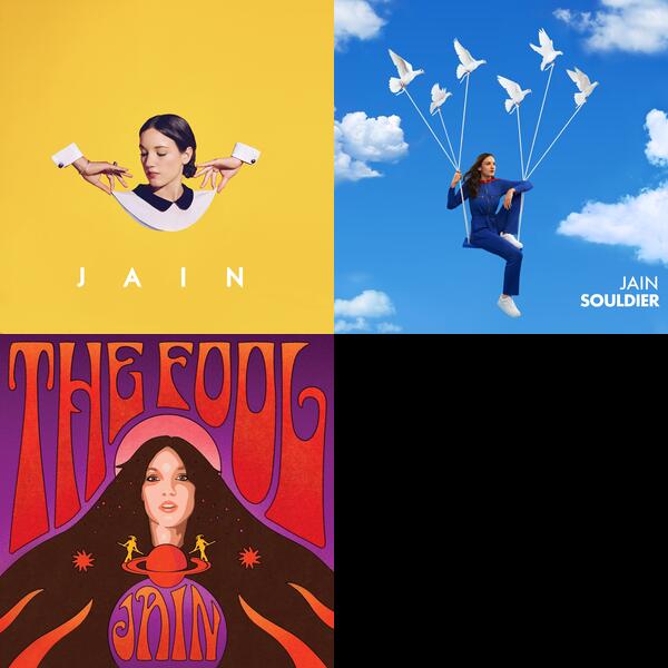 Montage of album covers from Jain - 3 albums list