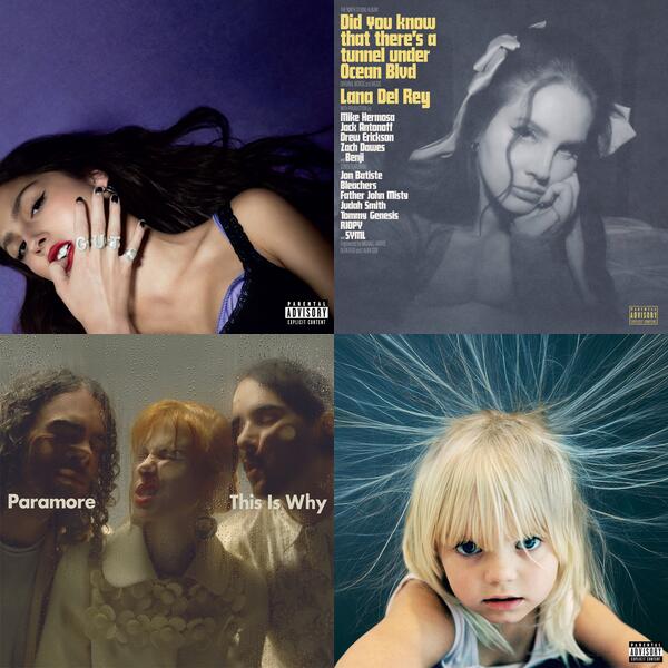 Montage of album covers from 2023 rankings list