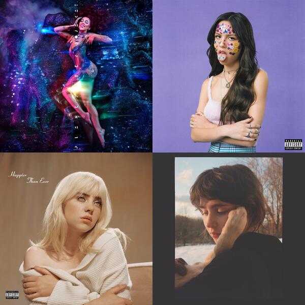 Montage of album covers from 2021 rankings list