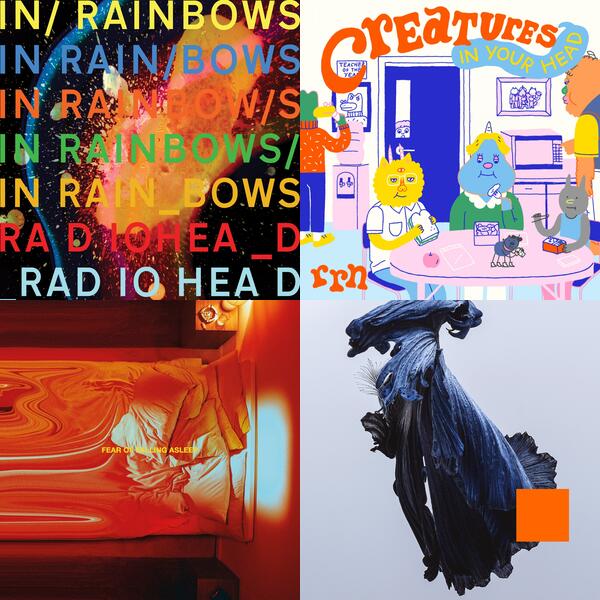 Montage of album covers from Favorite album covers of all time list