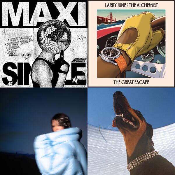 Montage of album covers from 2023 list